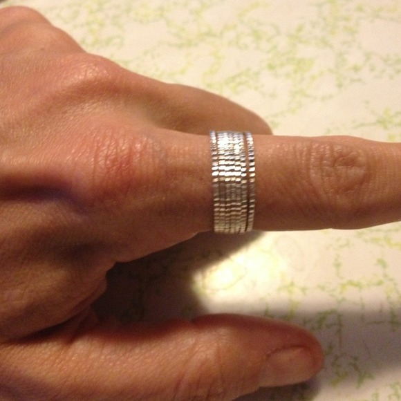 Sterling multi stacked ring - Picture 3 of 4