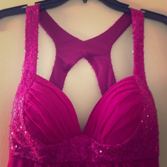 Pink prom dress
