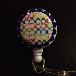 Handmade inspired retractable badge holder