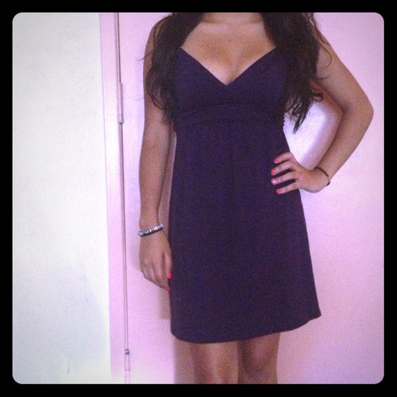 Small Purple V-neck Dress