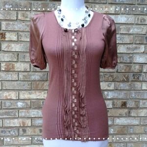 🌸SOLD IN BUNDLE🌸BCBGMaxazria Embellished Blouse