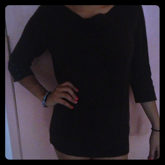 Brown knitted sweater