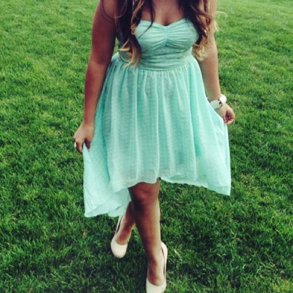 REDUCED✨Mint Green High-Low Dress
