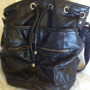 Genuine leather hand bag