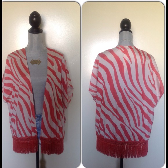 Coral Over Sized Cardigan