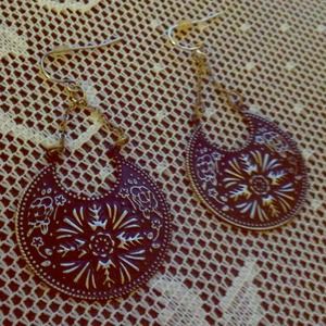 Black and White Earrings