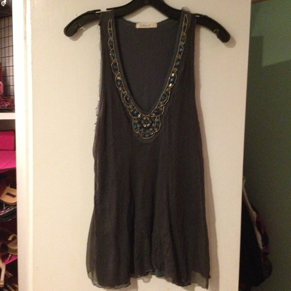 SOLD - Flowy jeweled top