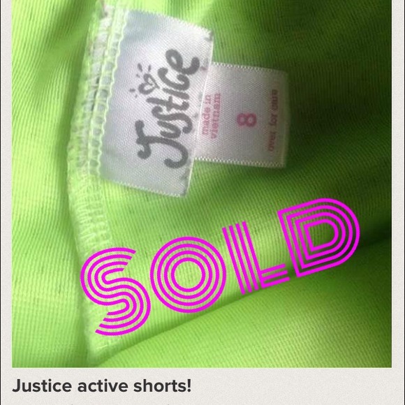 Justice active shorts!