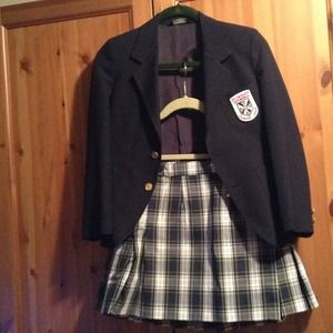 Naughty School Girl Costume.  Size 0 halloween