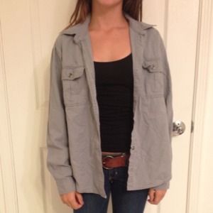 BUNDLE OF TWO Grey oversized shirt+ brown