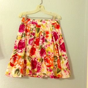 Punchy Floral Skirt
