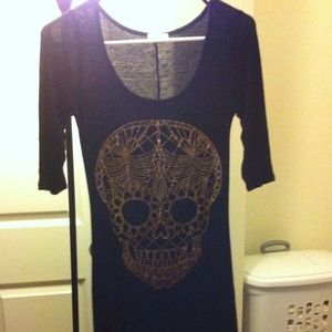 Black skull dress