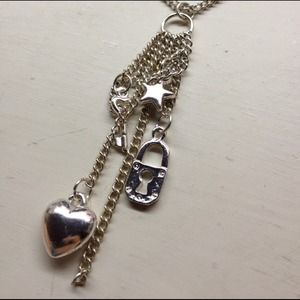 Cute Silver Charm Necklace
