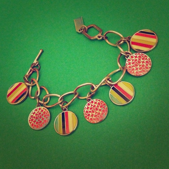 Coach charm bracelet