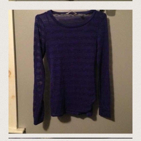 🚫Traded🚫Sheer purple top