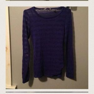 🚫Traded🚫Sheer purple top