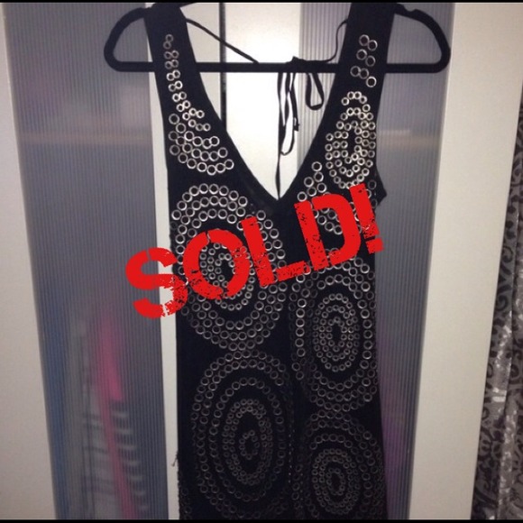 Arden B Black Sheer Dress