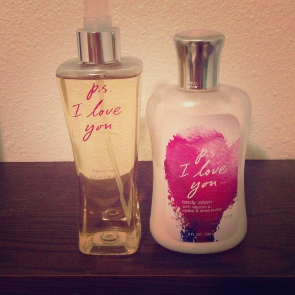 P.S I love you lotion and body mist