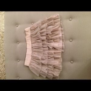 H&M metallic tiered miniskirt.