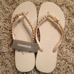 White pearl Havaianas Slim