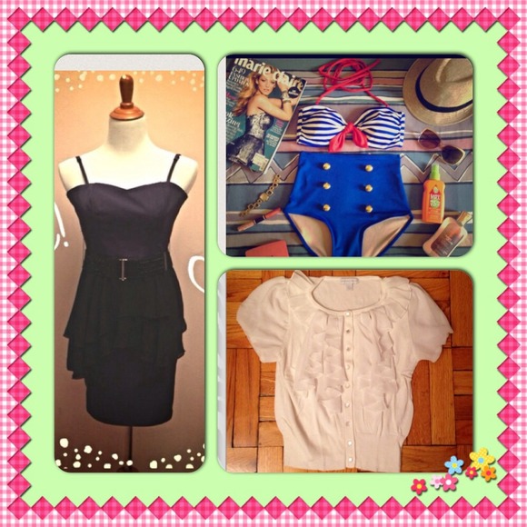 H&M Dresses & Skirts - ⛔️RESERVE bsweetheart⛔️adorable Navy blue dress