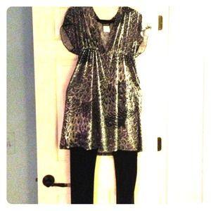 black & white tunic with leggings bundle