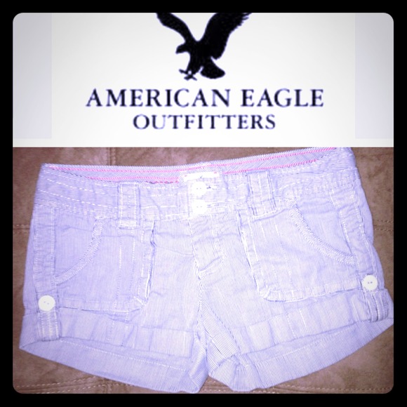 Blue Pinstripe shorts