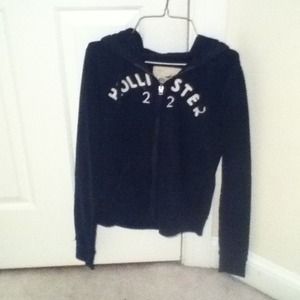 Navy blue Hollister hoodie