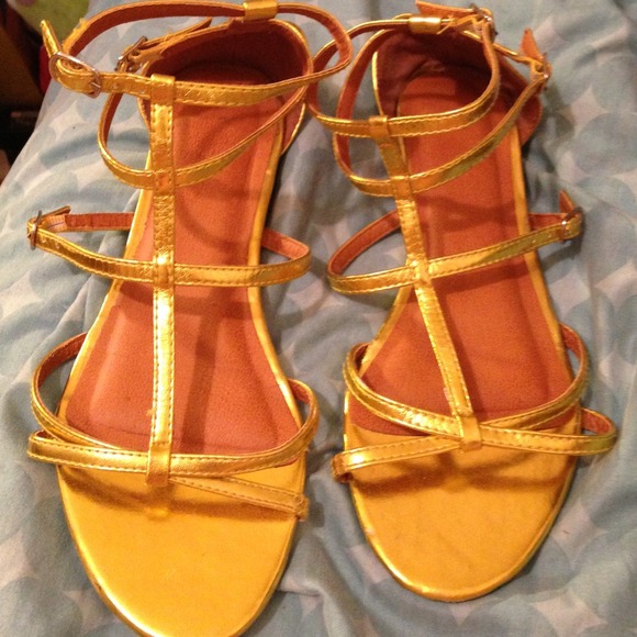 Gold sandals