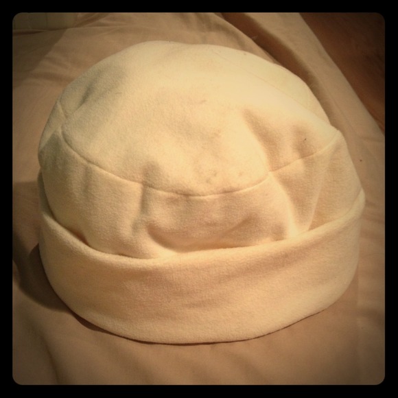 Off white winter hat