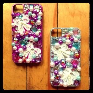 Hand made iPhone 4 case. Only 2 left ❤🌸