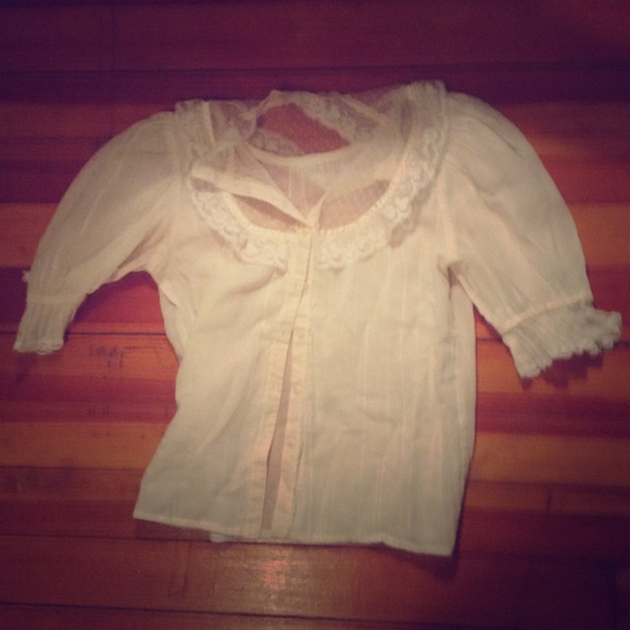 Vintage Lace Victorian Top