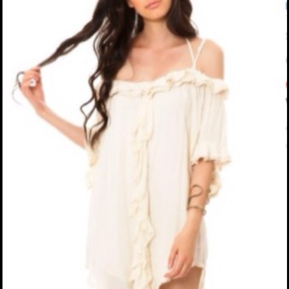 Love Cat "The Romantic" Linen Dress in Small/White - Picture 2 of 4