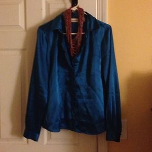 Great blue blouse