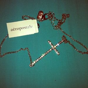 Reserved. Aeropostale sideways cross necklace