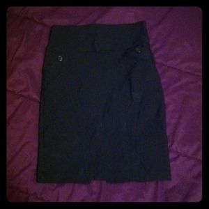 Black pencil skirt