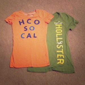 BUNDLE! three Hollister graphic tees