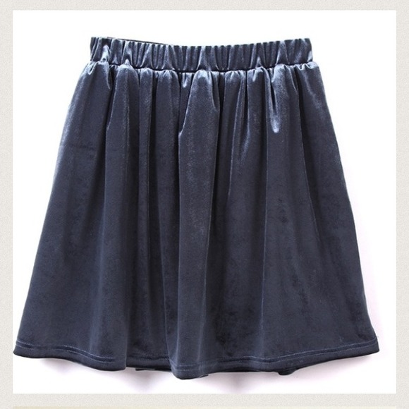 💥Traded💥 Silver velour circle skirt