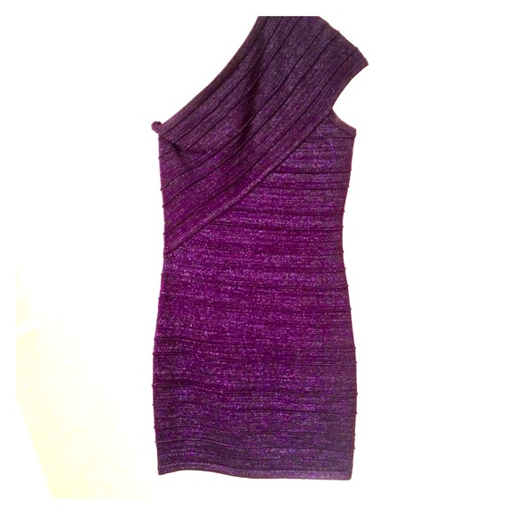 Wow Couture dress. Deep dark purple