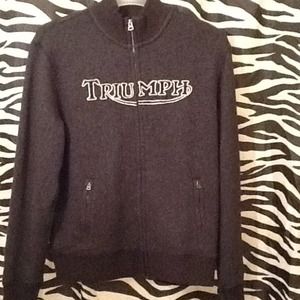 Brand new men's triumph zip up sweater..