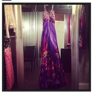 Halter ball/prom dress.