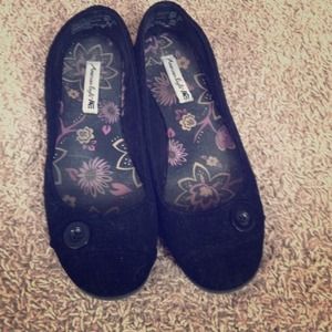 🎀Reduced🎀Black Cord Ballet Flats