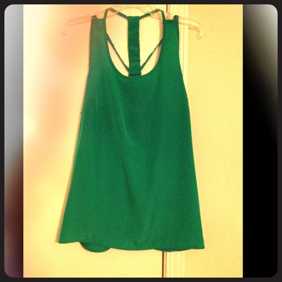 Green Tank Top (must see back)