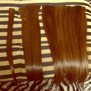 3PC Hair Extension Set w/ travel case LIGHT BROWN
