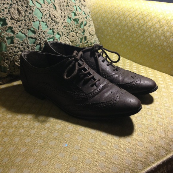 Dark brown oxfords