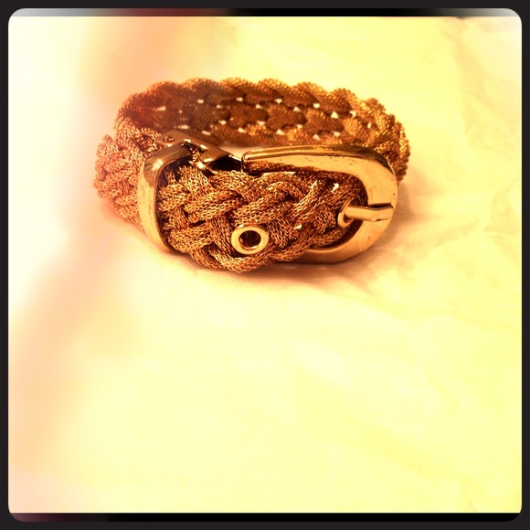Sold!!! Gold twisted bracelet with buckle