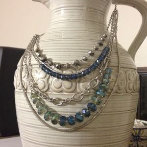 Beaded layered necklace