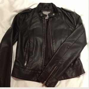 Black Faux Leather Jacket
