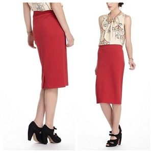 ❌SOLD❌ANTHROPOLOGIE Maeve Geotile Intarsia Red