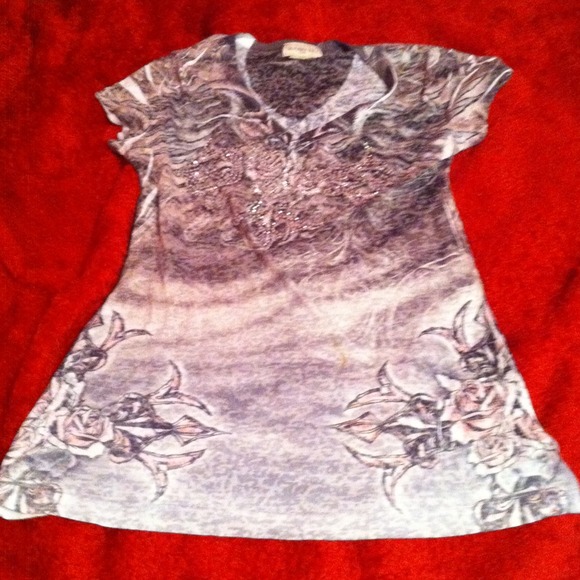 Fancy cover semi see threw shirt